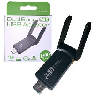 Adaptador Usb 3.0 Wireless Dual Band Ac1300 5ghz 1300mbps Com Antena