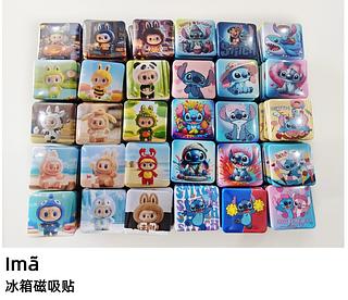 Imã de geladeira STITCH E LABUBU ima