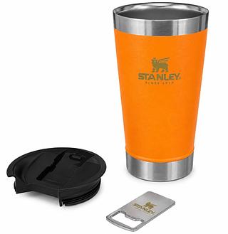 Copo Térmico Stanley Com Tampa E Abridor 473ml Cor laranja