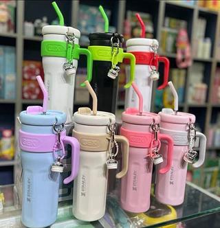 ￼2024 novo estilo grande Mac gelo Mac copo térmico de palha copo de água feminino copo de água de alto valor grande capacidade aço inoxidável 316 com alça 1200ml com marca stanley