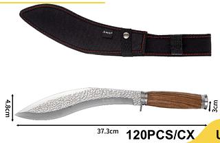 37Cm Faca Hunt Fulltang Bushcraft Caça Camping Churrasco dj049