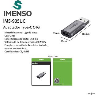 Adaptador Otg Conversor Usb-c Femea Para Usb 3.0