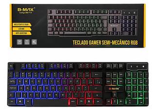 Teclado Semi-mecânico Rgb B-max