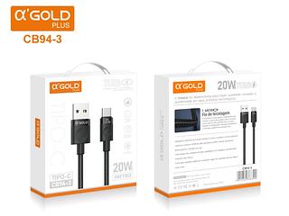 Original Cabo carregamento Turbo 20W USB - Typec Fast Data 1M