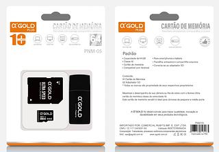 ￼Cartão de Memória Micro Sd 64GB Original com Adaptador Sd para Celular Notebook Filmadora-AGOLD