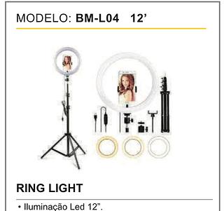 Ring Light Iluminador Anel Luz 30cm 12 Polegadas C/tripé grande