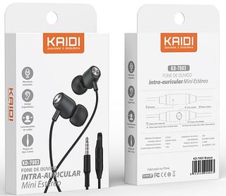 FONE COM MICROFONE KAIDI