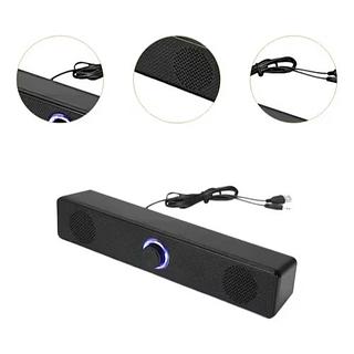 ￼PC Soundbar Alto-Falante Com Fio Subwoofer De Graves Pesados Boom Box Surround Para TV Laptop Home