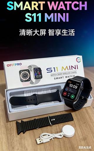 ￼Smart Watch Relogio S11 mini inteligente 39mm series 10 2025 2 Pulseiras
