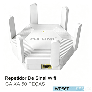 ￼Repetidor e Roteador Wifi 6 Antenas Amplificador De Sinal 300Mbps 2.4G