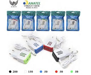 carrecador celula altomex 3.1a 2usb sacola TYPE-C