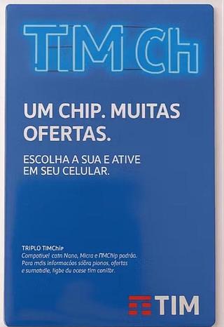 ￼ ￼Chip Tim 4g/Compatível 5G Cadastra em qualquer DDD