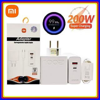 ￼Carregador 200W Turbo Power Xiaomi Delivery com cabo Tipo C Carregamento Super Rápido