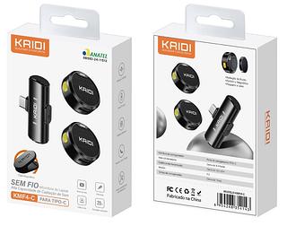 MICROFONE LAPELA SEM FIO TYPE-C Kaidi