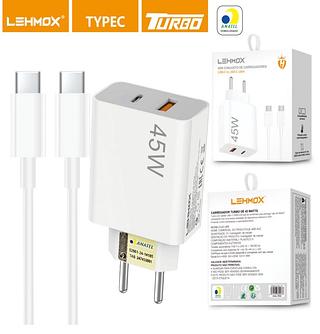 ￼Carregador Turbo 45W Tipo C S20 Fe S21+ S22 S23 Ultra S24 A51 A52S A53 A54 A55 A70 A71 A73 A74 Edge