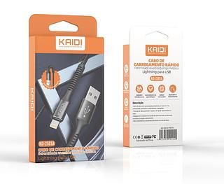Cabo Dados Carga Rápida Para Iphone 3A Kaidi