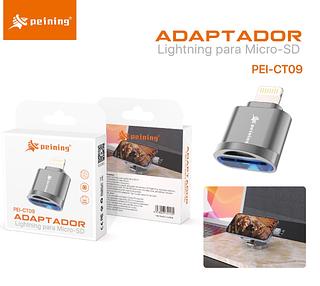Mini Adaptador OTG Lightning para Cartão Micro SD (TF) Original Peining
