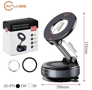 ￼Suporte Para Suporte Celular Magnético Rotativo Carro Vácuo