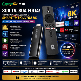 2026 Tanto a GarnaGo M10 quanto a Netflix são gratuitas，8K