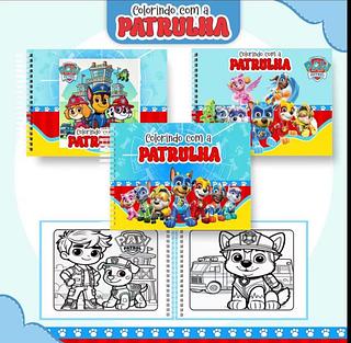 Livro de colorir personalizado com papel com desenhos ENVIAR O NOME