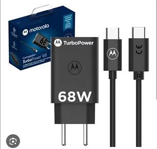 carrecador motorola saida tyoe-c cabo type-c turbo 68w top