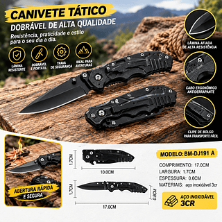 Faca pequena aço inox canivete—BMAX