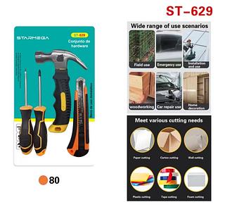 CONJUNTO DE FERRAMENTAS COM KIT 4PC