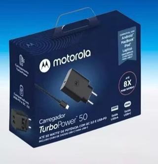 fonte pesado carrecador motorola saida tyoe-c cabo type-c turbo 50w top