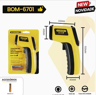 Termômetro Digital Infravermelho Laser Medição Temperatura Industrial -50ºc ~ 400ºc