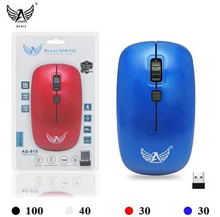 ￼Mouse Sem Fio Optico Slim + Adaptador Wirelless 2.4ghz （usb da tanba trasz）