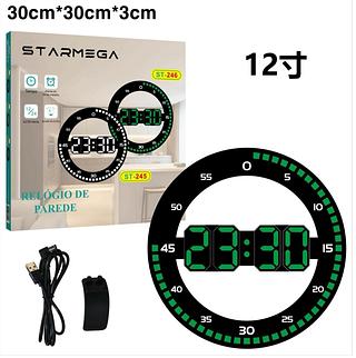 RELÓGIO DIGITAL DE PAREDE 12Polegado（30cm*30cm*3cm）
