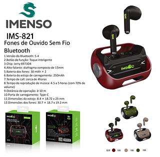 Fone De Ouvido IMENSO Bluetooth 5.2-ORIGINAL