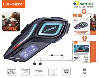 Fone De Ouvido Para Capacete Moto Universal Com Radio FM Bluetooth Headset Sem Fio