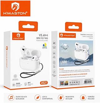 Fone Sem Fio De Ouvido pro4 Blouteooth H´maston Original RS-21