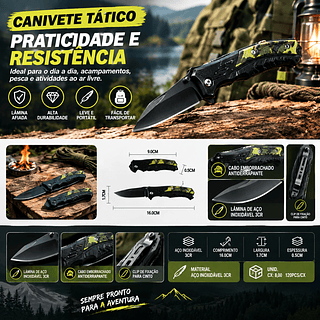 Faca pequena aço inox canivete—BMAX