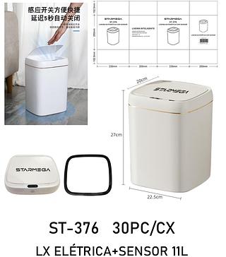 11L Lixeira Automática Inteligente com Sensor, Fácil de Abrir, Lixeira Doméstica de Toque