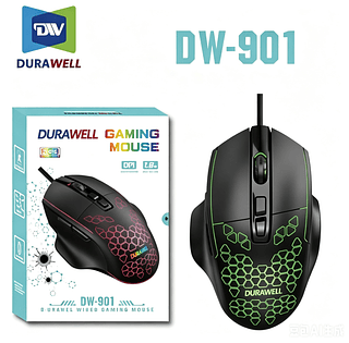￼Mouse Gamer com Fio Durawell 7 Botões 3200 dpi
