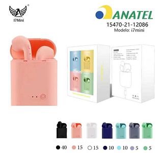 FONE BLUETOOTH i7MINI Colorido TWS(caxia100pc✖️13=1300reais）