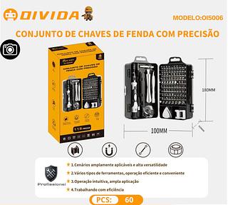 CONJUNTO DE CHAVES DE FENDA COM PRECISAO 115Pc