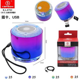 Mini Caixa De Som Bluetooth FM Micro SD Portátil Sem Fio Caixinha Speaker Carregamento USB Ka-8782