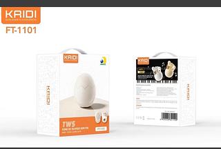 Fone OVO de Ouvido TWS KAIDI FT-1101 Mini Intra-auricular Bluetooth HIFI Com Certificação ANATEL