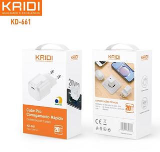 ￼Fonte Carregador Kaidi Turbo 20w Gan5 Mini Usb-c —KAIDI