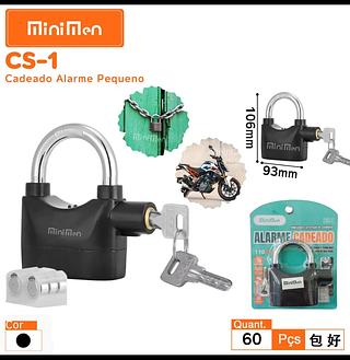 Cadeado Com Alarme Sonoro Antifurto Bike Casa 110db-ka-