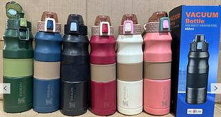 ￼680ml / ml Dupla Garrafa Térmica Ao Ar Livre Portátil Garrafa Térmica Esporte Aço Inoxidável Caneca（com marca stanly）