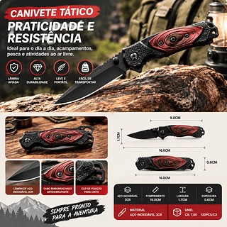Faca pequena aço inox canivete—BMAX