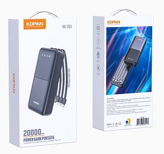 Carregador Rapido Powerbank Kn955 20000mh Portatil Original
