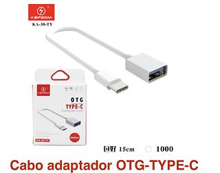 Cabo Usb Femea Para Type C Otg 15 Cm—KAPBOM