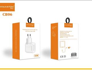￼Fonte Carregador USB 12w Para iPad e iPhone H-maston Cb-06 Usb