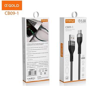 Cabo Dados Carga Rápida Para Type-c 5A 1m AGOLD V8