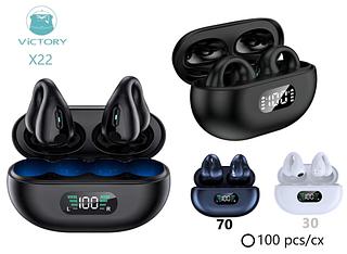 ￼Fone De Ouvido Sem Fio X22 Bluetooth 5.3 Sport Earcuffs Esportivo Headfone Headset